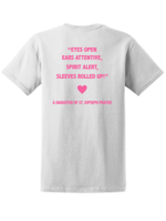 OLP Ladies White Cotton Crew Neck Tee Dear Neighbor Club