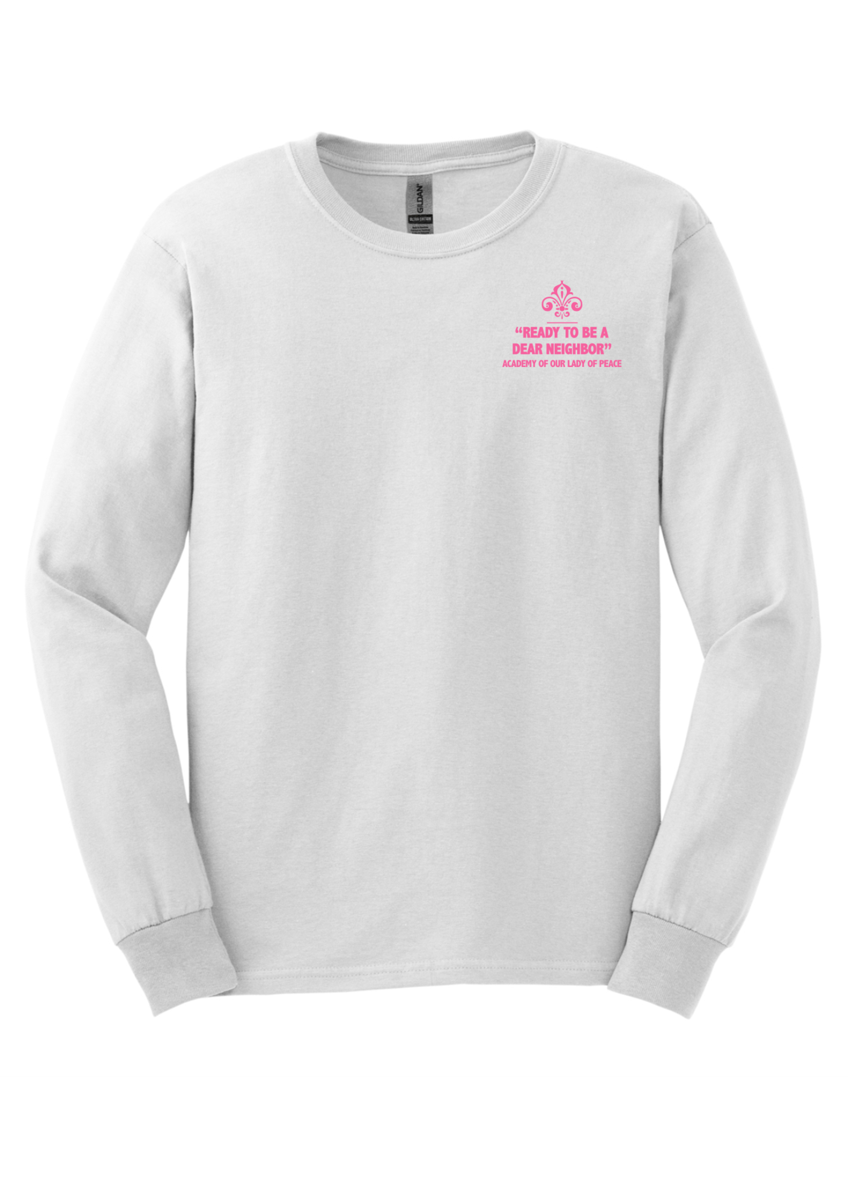 OLP White Crewneck Sweatshirt Dear Neighbor Class