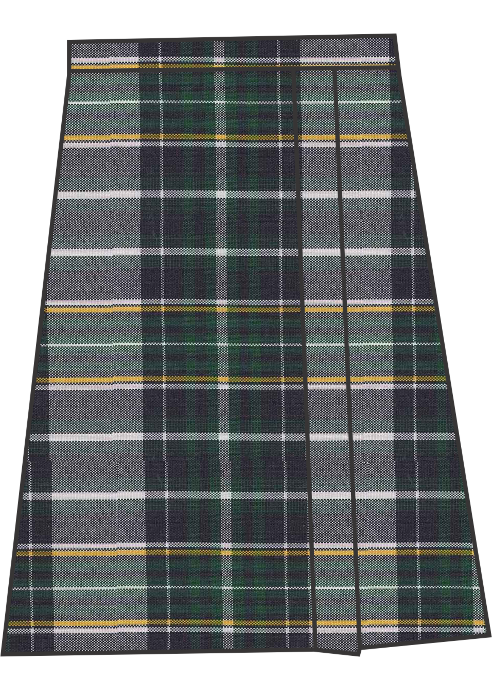 1579 Skort 2 Pleat P1B