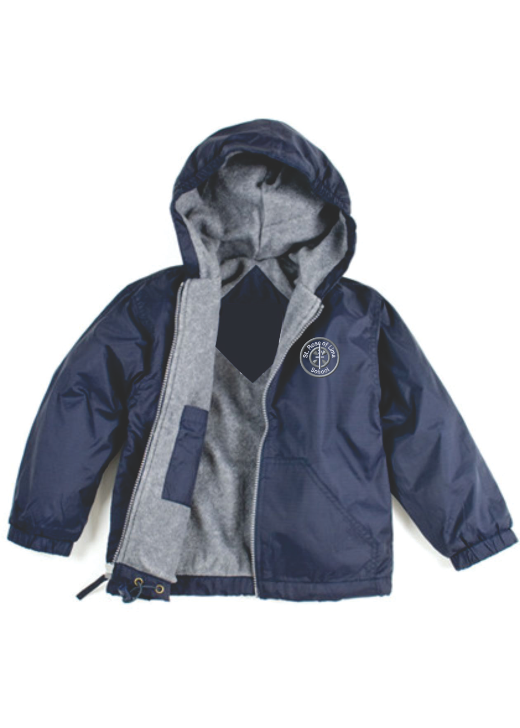 SRLS Navy Windbreaker Hooded Jacket