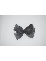 Large 2 1/4'' x 6'' wide plaid bow P82