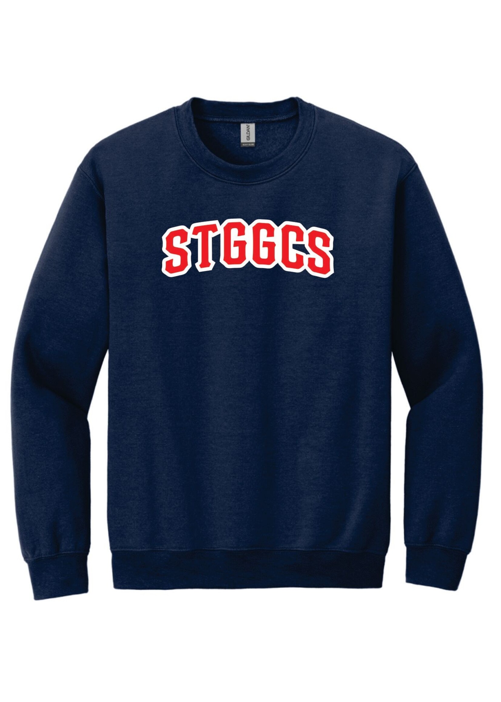 STGGCS Navy Crewneck Sweatshirt w/ Patriotic  Applique