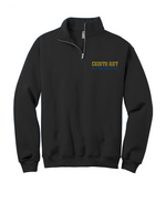 CRSD Spirit 1/4-Zip Black Cadet Collar Sweatshirt