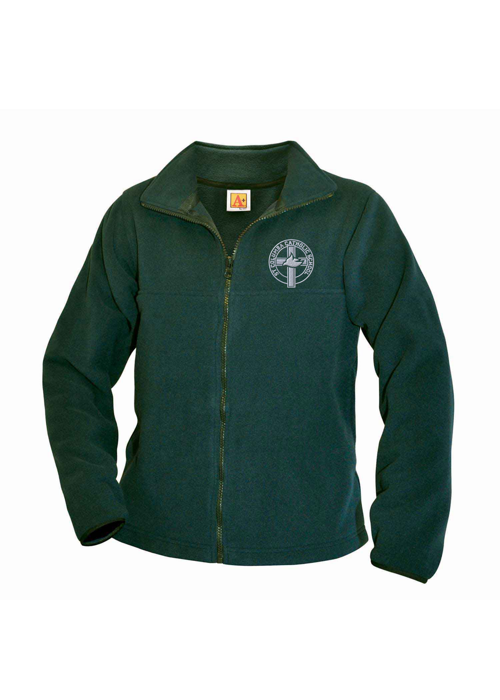 6202 STCO Fleece Full Zip Jacket Dk Green