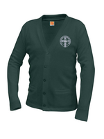STCO Green Cardigan V-neck with pocket