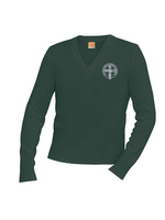 6500 STCO Pullover V-neck Sweater Green
