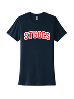 STGGCS Next Level Navy Women's Cotton Tee with Patriotic Screen