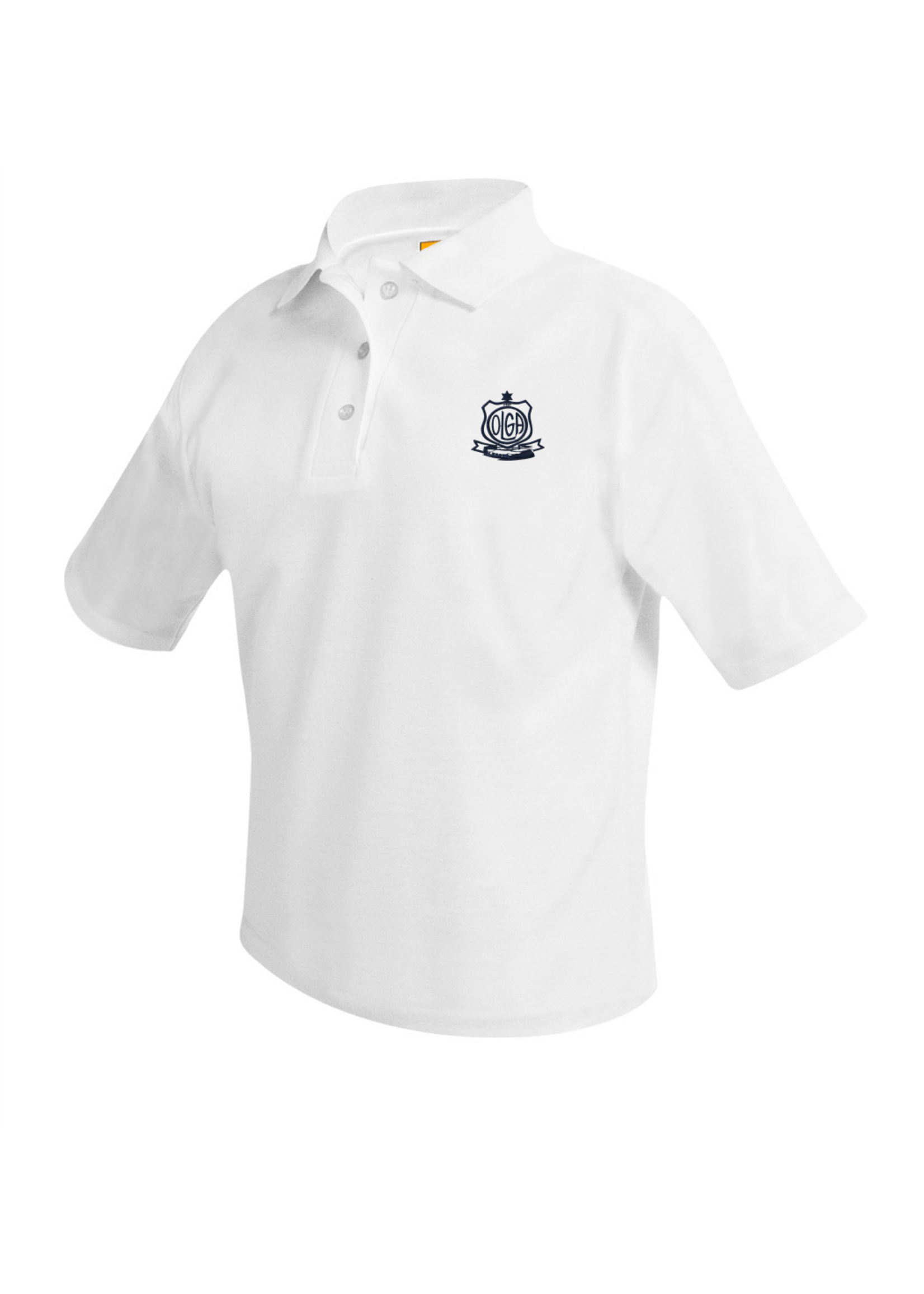 OLGA (PE) Short Sleeve White Pique Polo