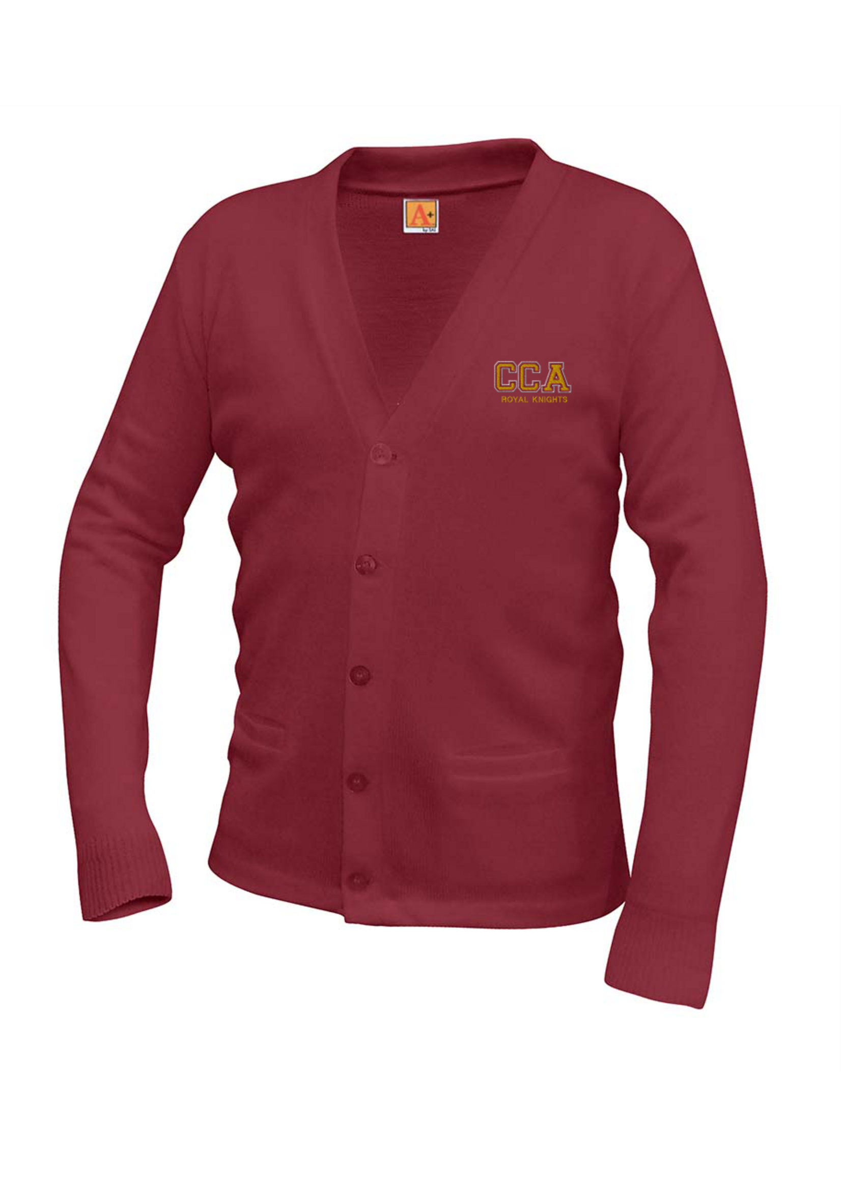CCA V-neck cardigan sweater with pockets