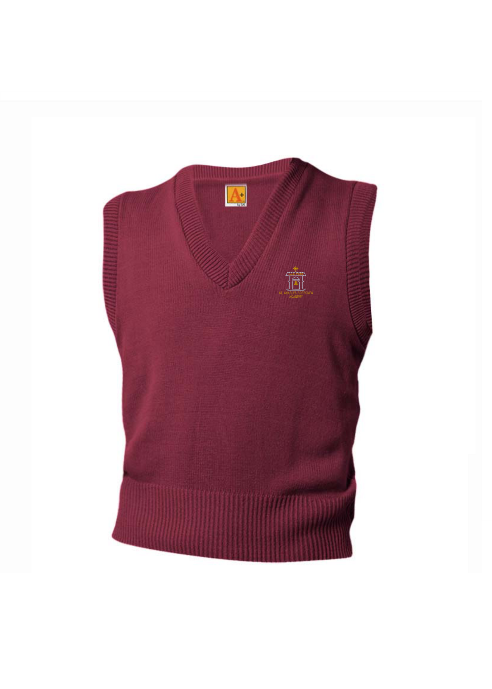 SCBA Wine V-neck sweater vest