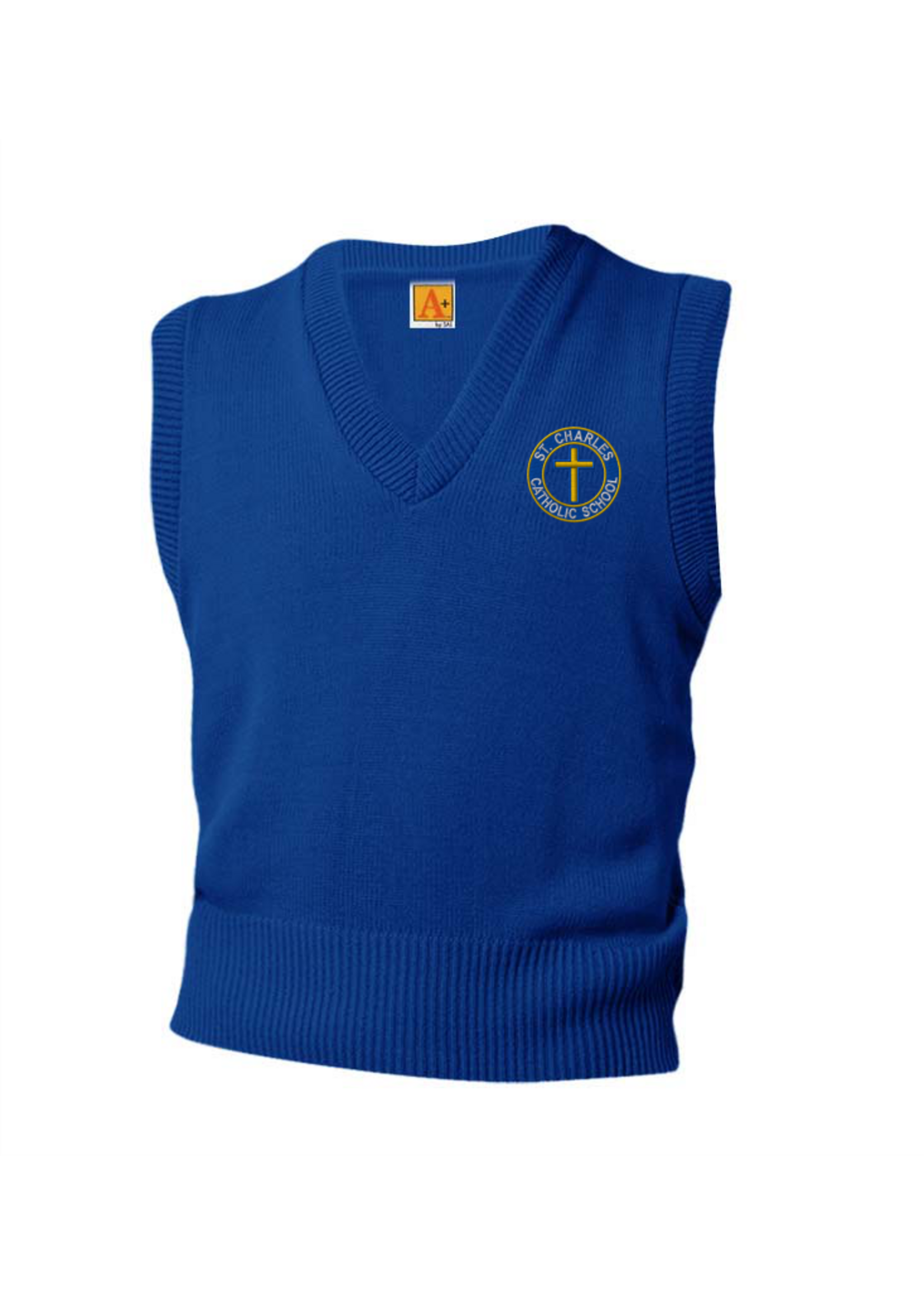 SCCS Royal V-neck sweater vest 5-8