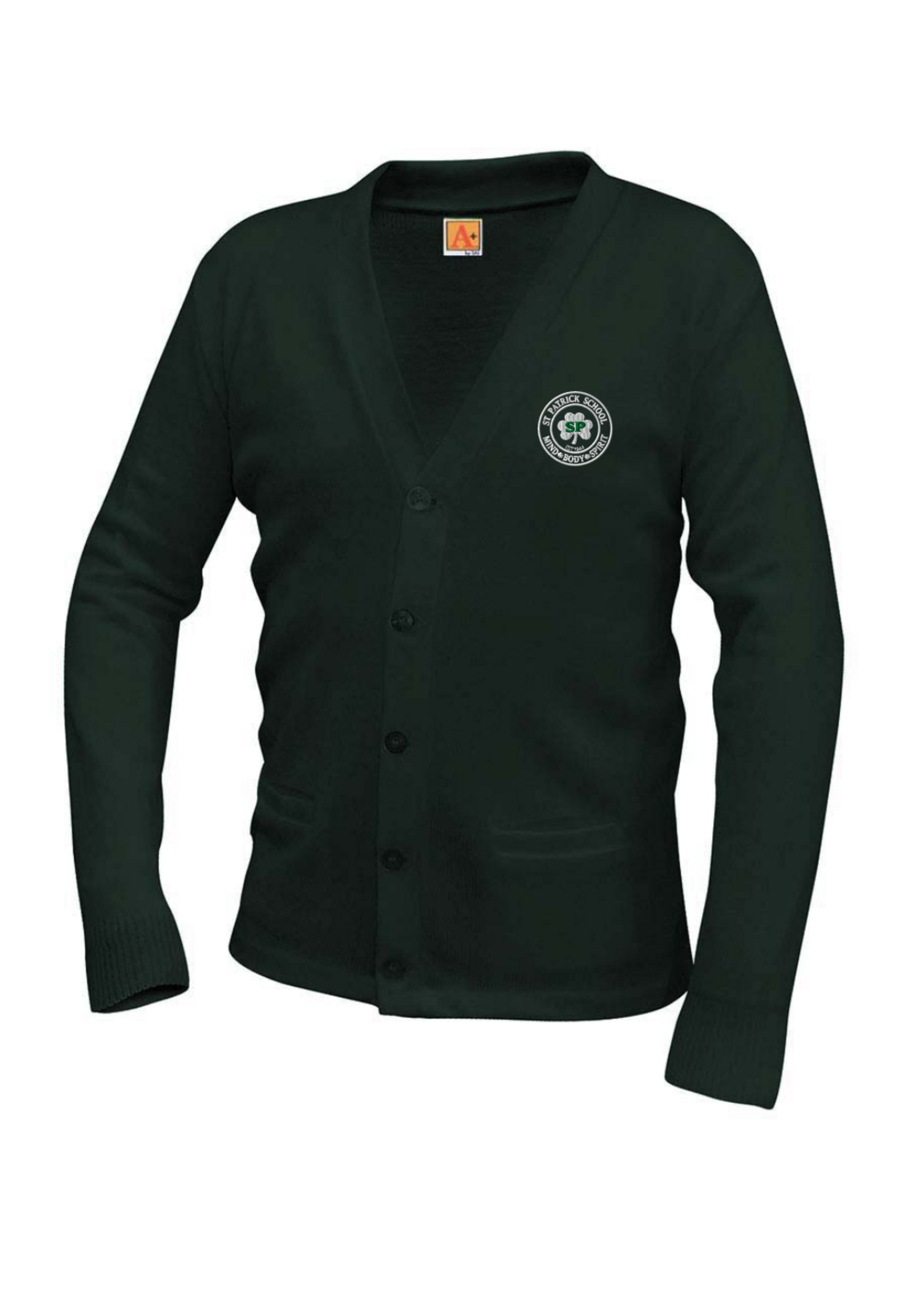 SPS Forest V-neck cardigan sweater with pockets
