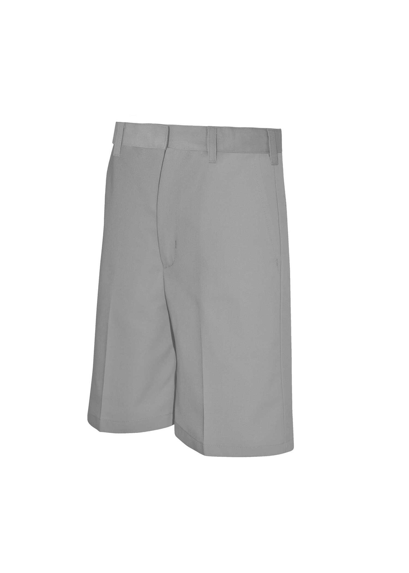Boys Grey Flat Front Short