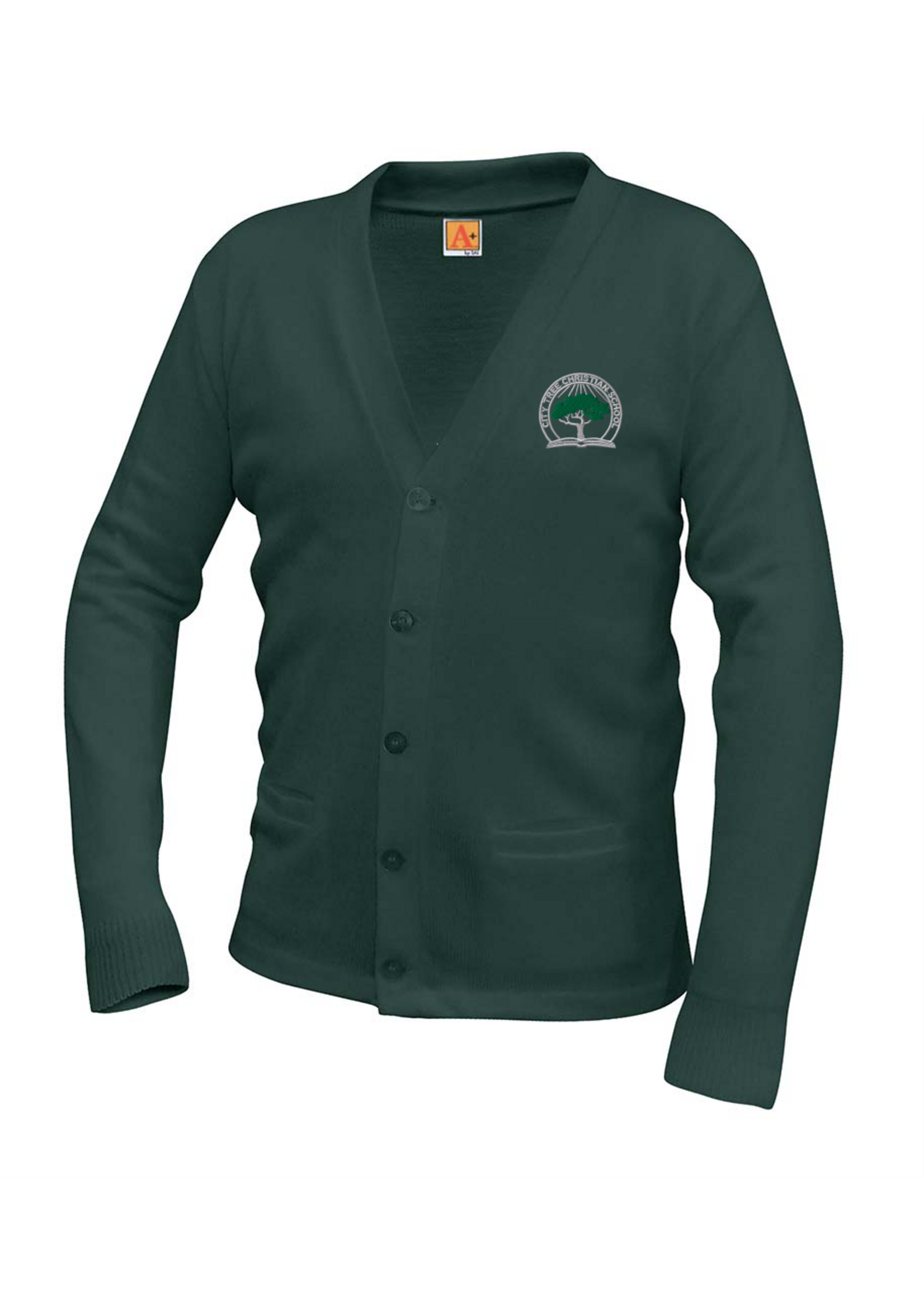 CTCS V-neck cardigan sweater with pockets