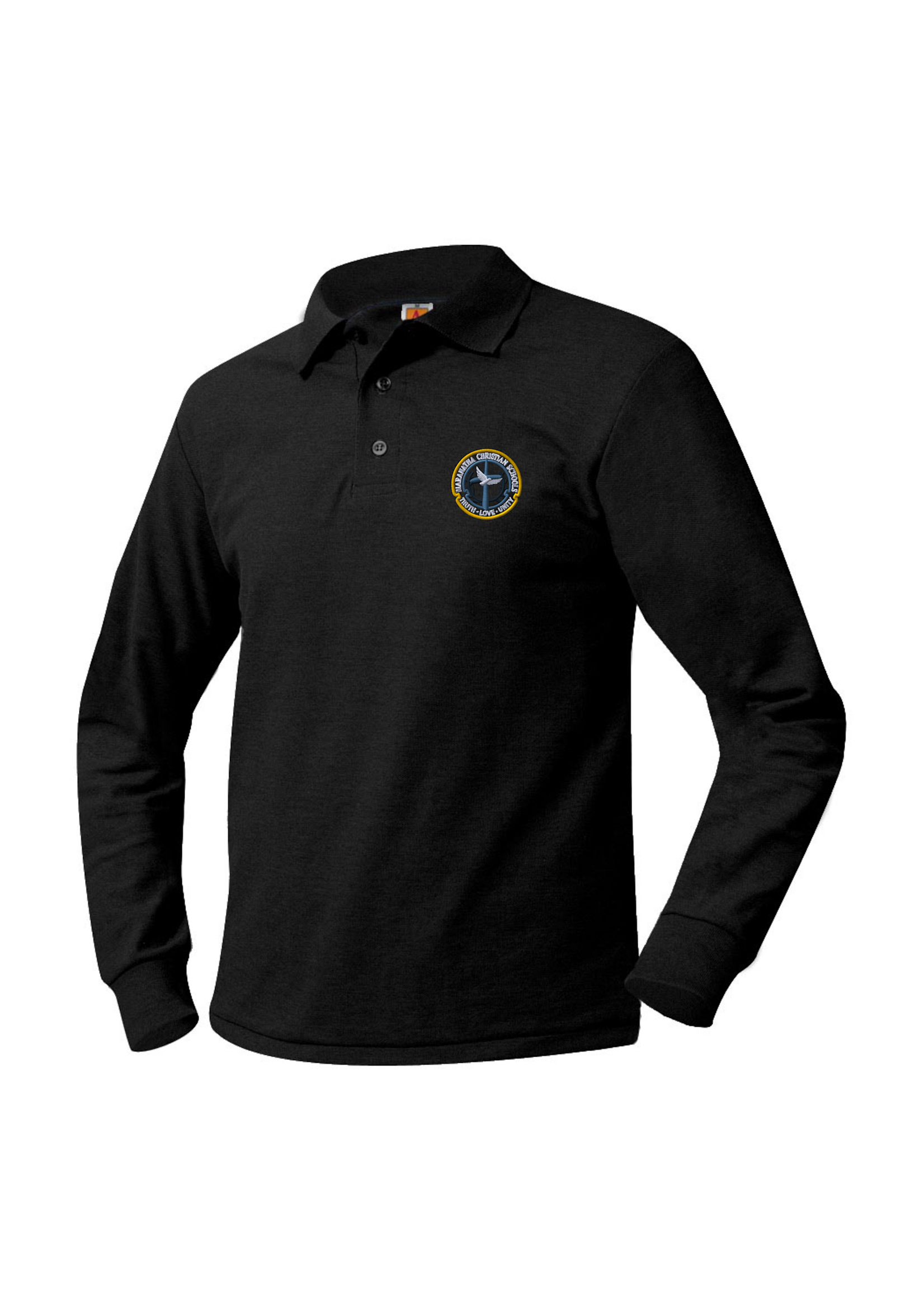 MCS Long Sleeve Pique Polo (Grades 9-12 only)