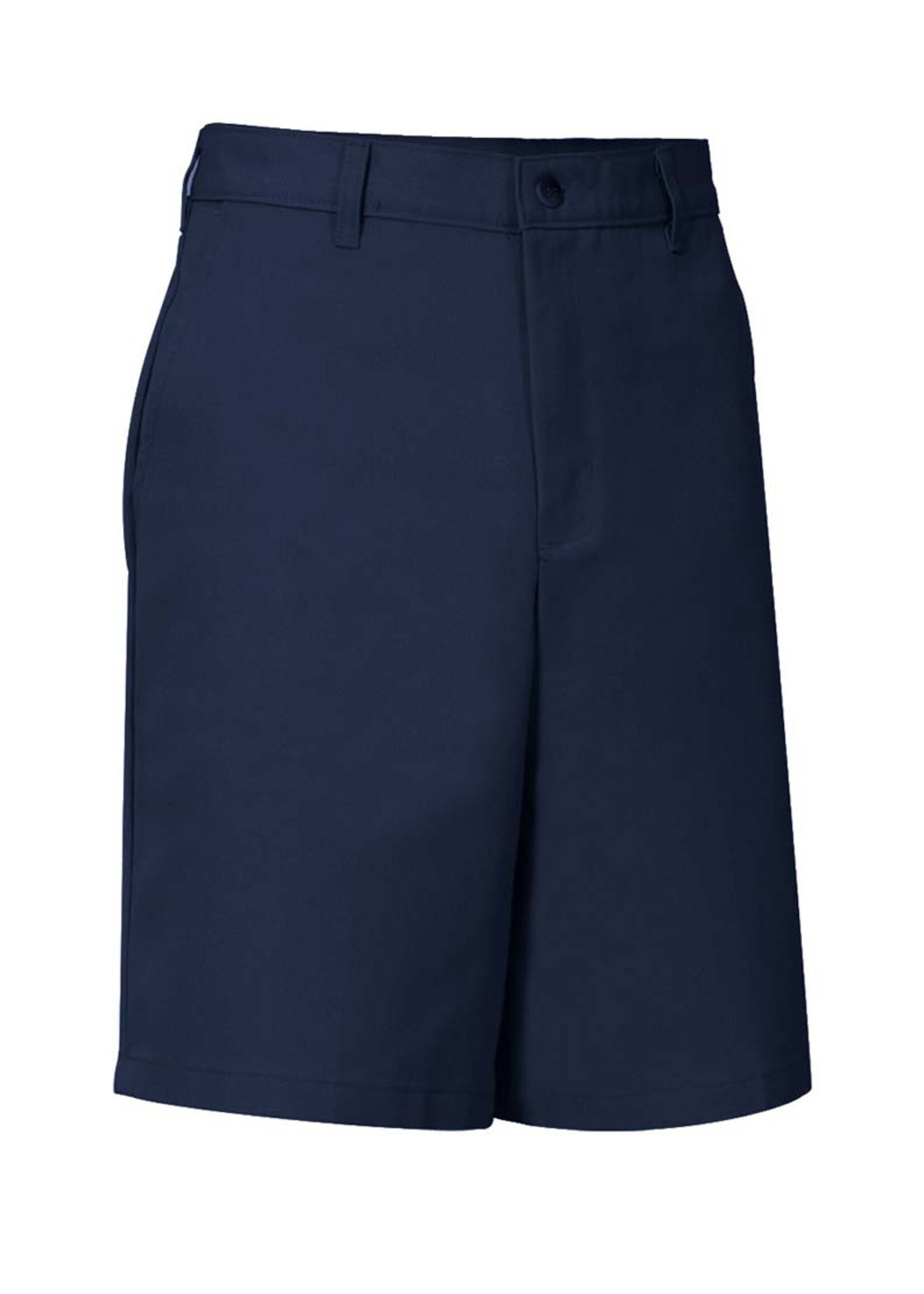 Mens Navy Flat Front Shorts with logo