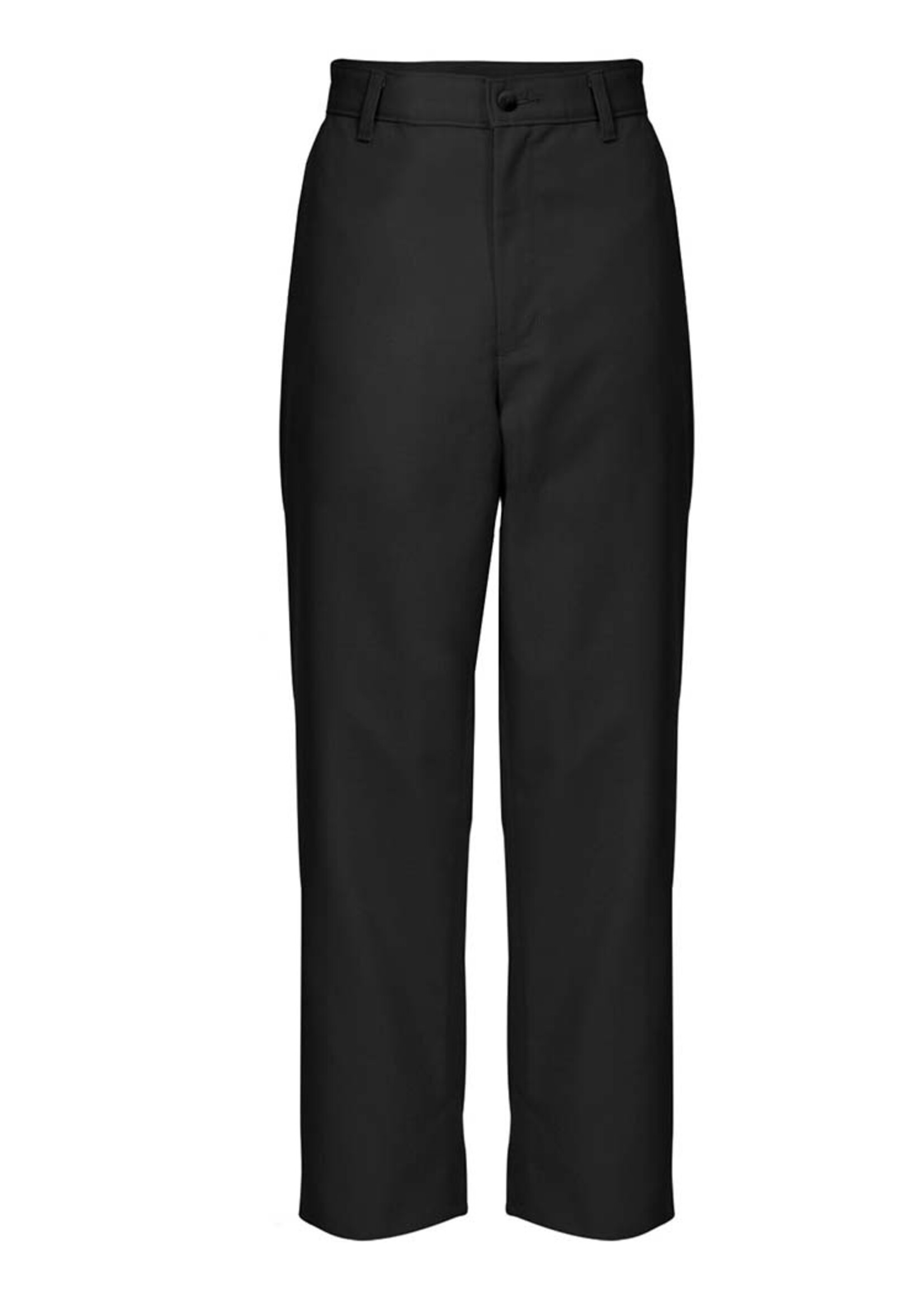 Mens Black Flat Front Pants