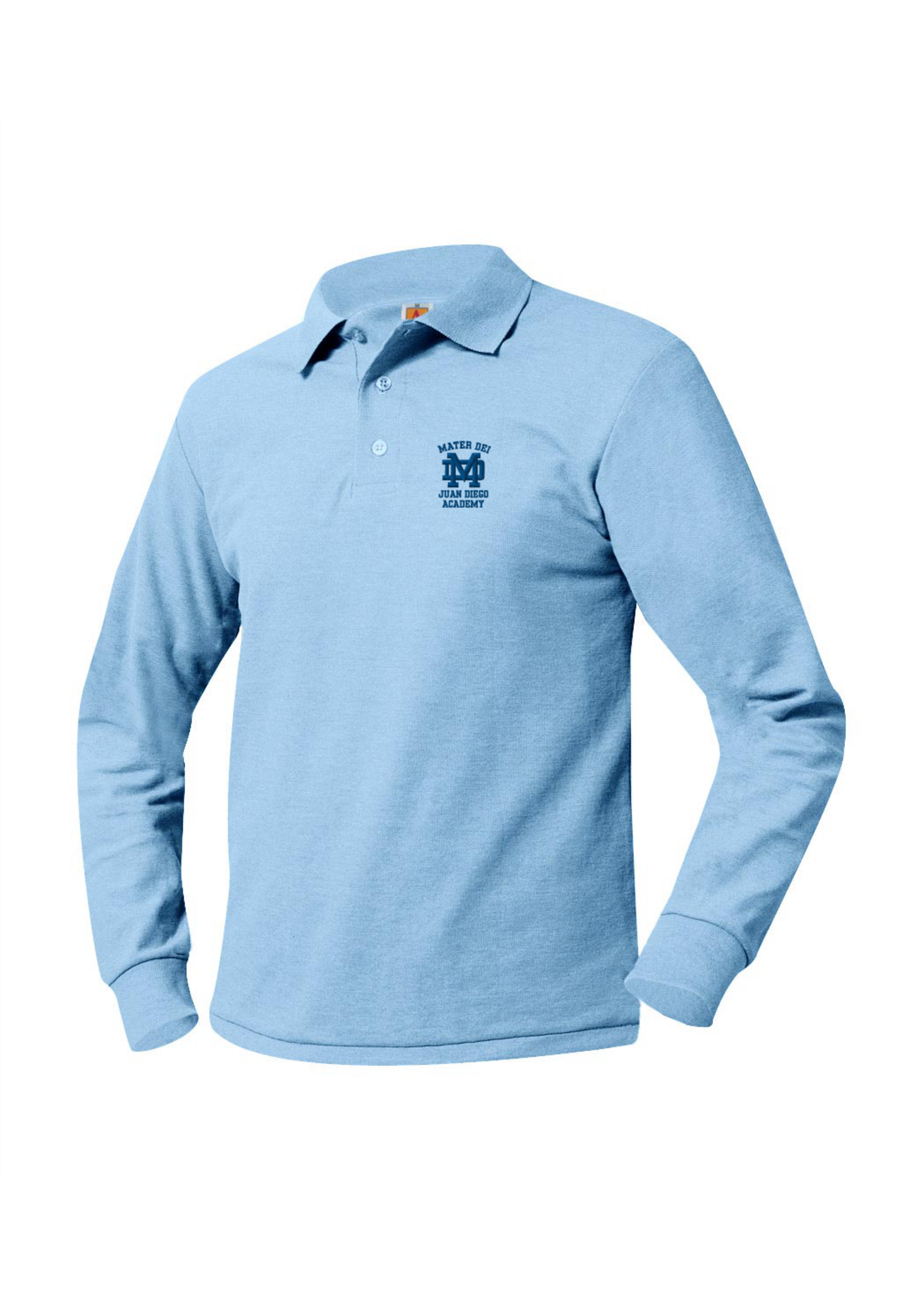 MDC Long Sleeve Pique Polo Grades 6-8 only