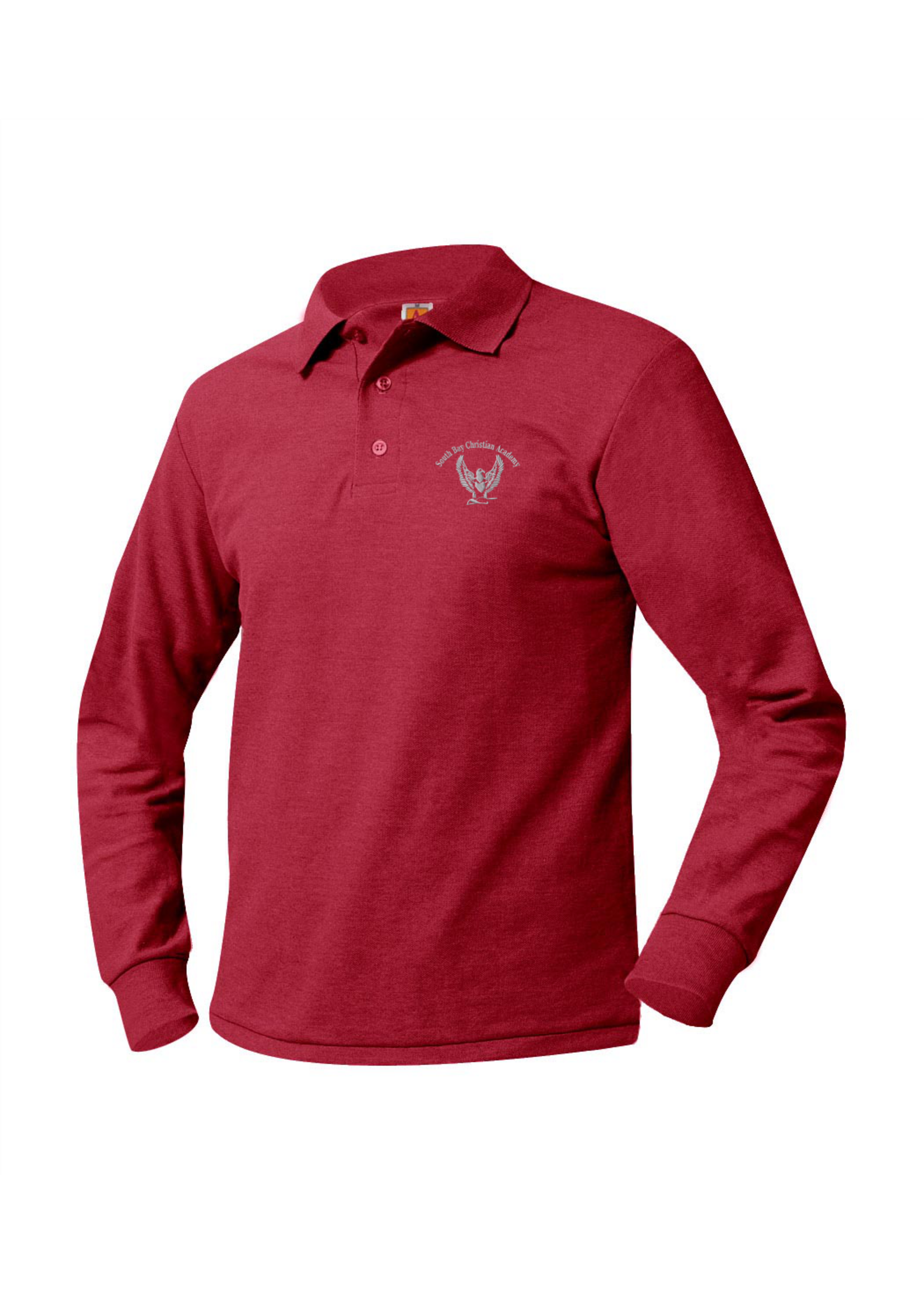 SBCA Red Long Sleeve Pique Polo (Girls Only)