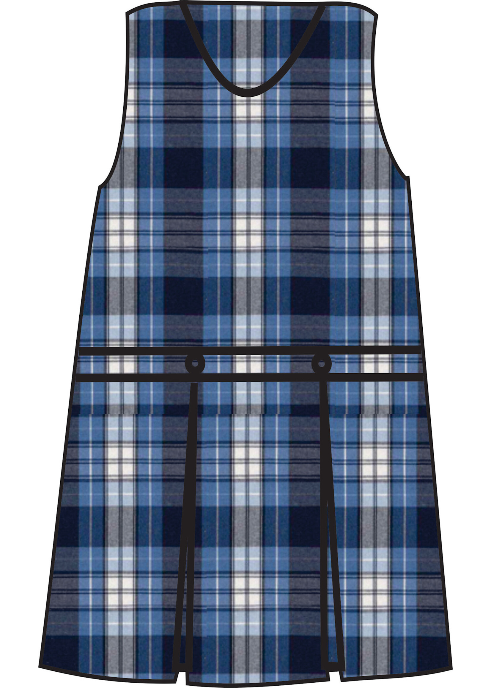 Plaid Round Neck Jumper