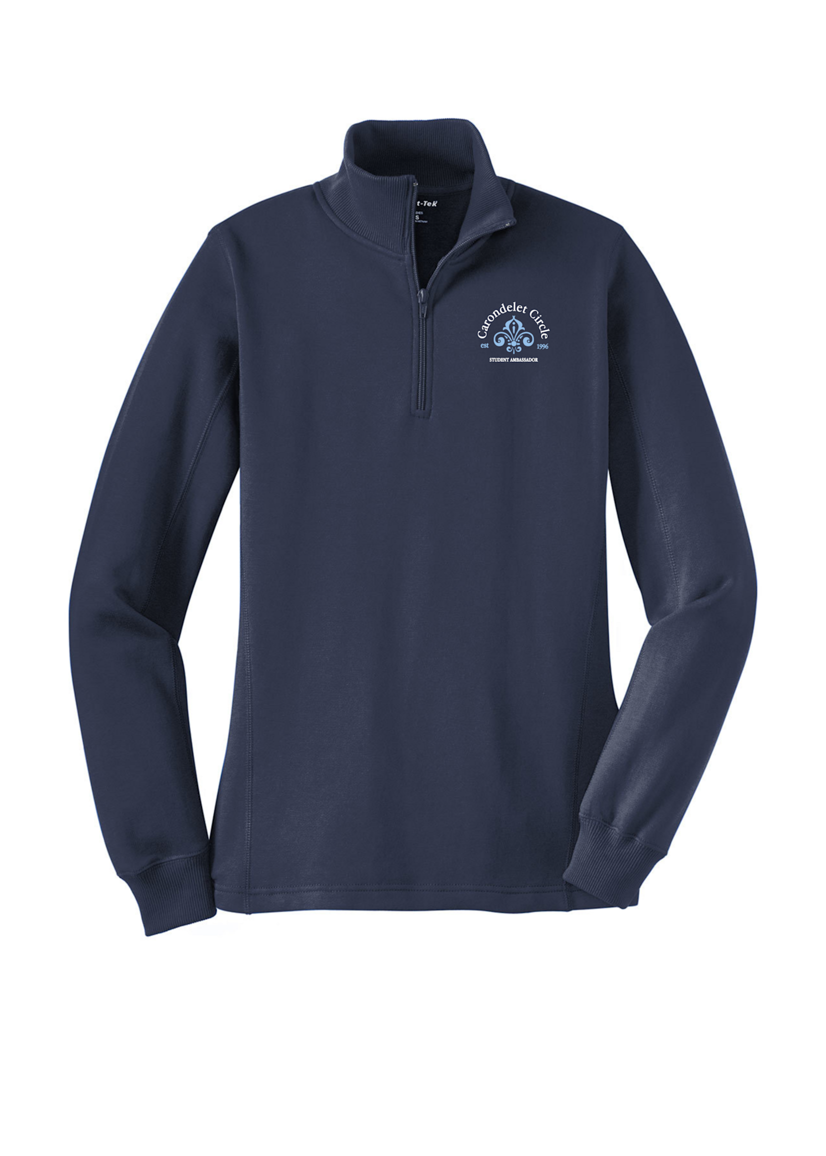 OLP Navy Carondelet 1/4 zip Sweatshirt