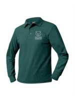 UE Green Long Sleeve Pique Polo