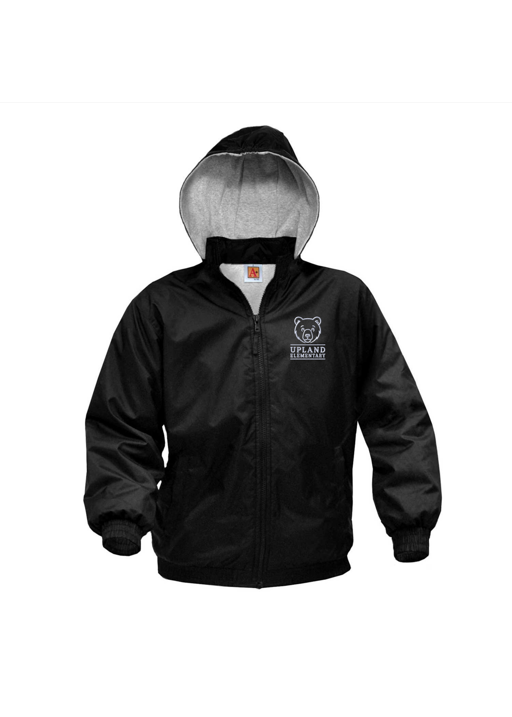 6225 UE Nylon Water Repellent Full Zip Jacket Black