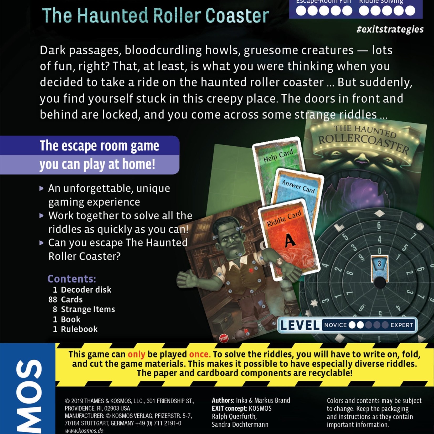 Thames and Kosmos Exit Haunted Roller Coaster