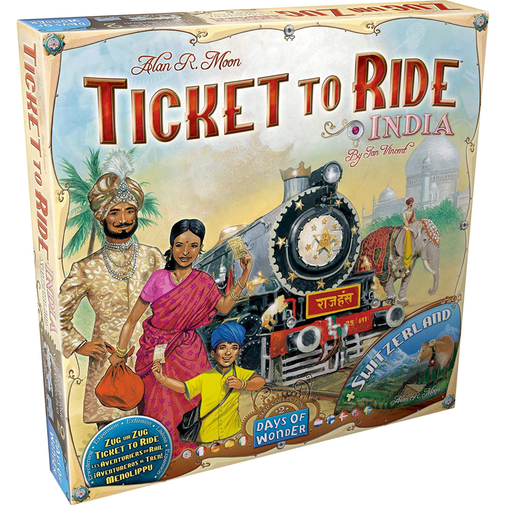 Days of Wonder Ticket to Ride Map Collection 2 India and Switzerland
