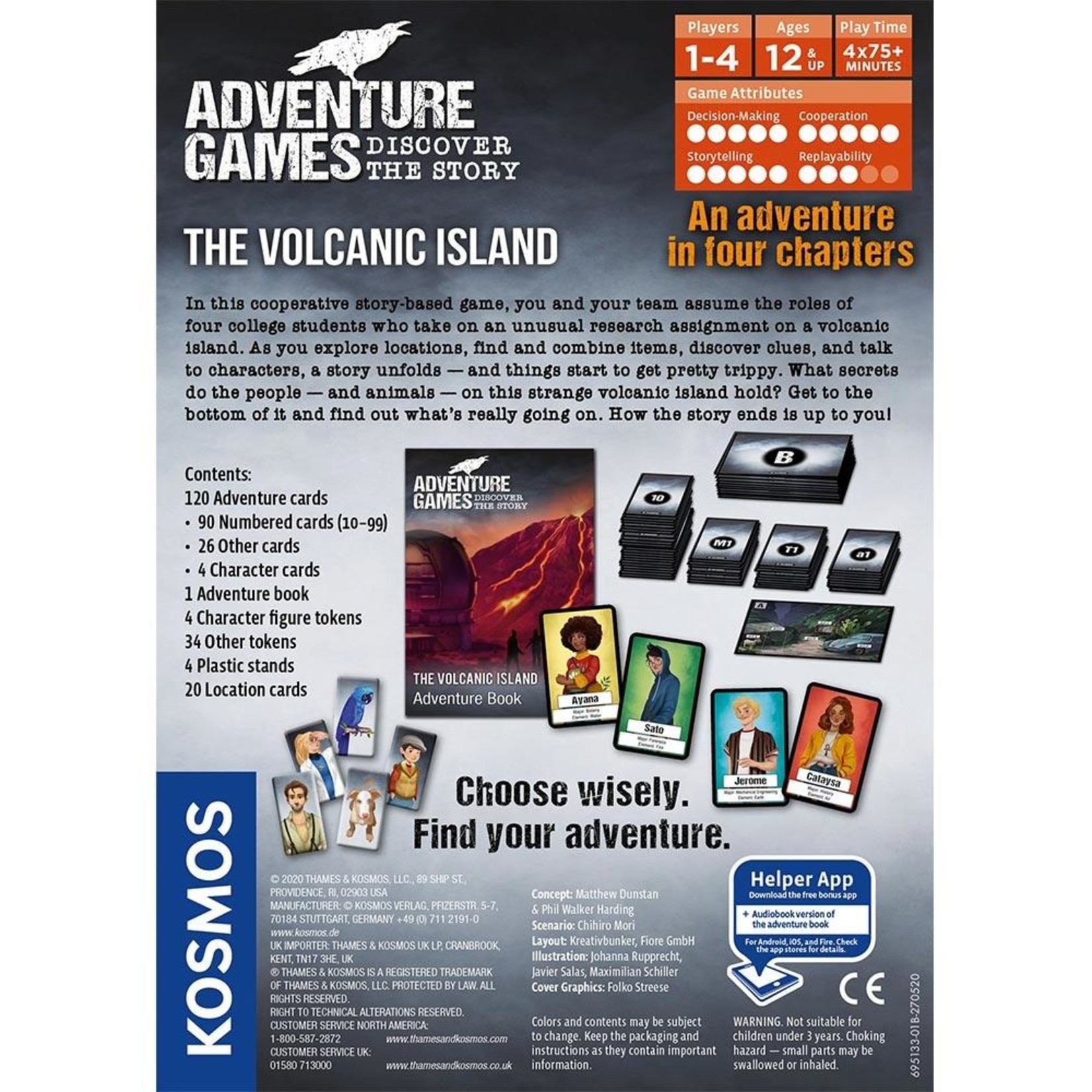 Thames and Kosmos Adventure Games The Volcanic Island