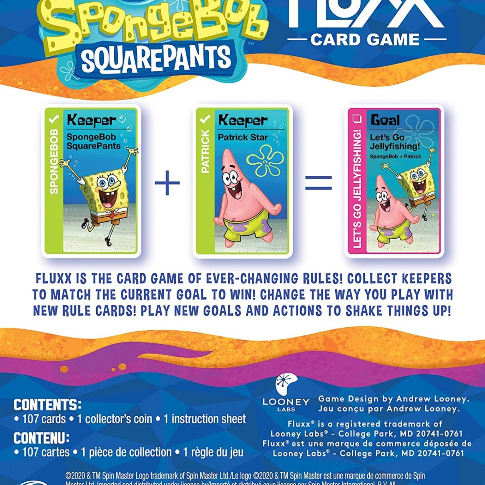 Looney Labs Fluxx Sponge Bob