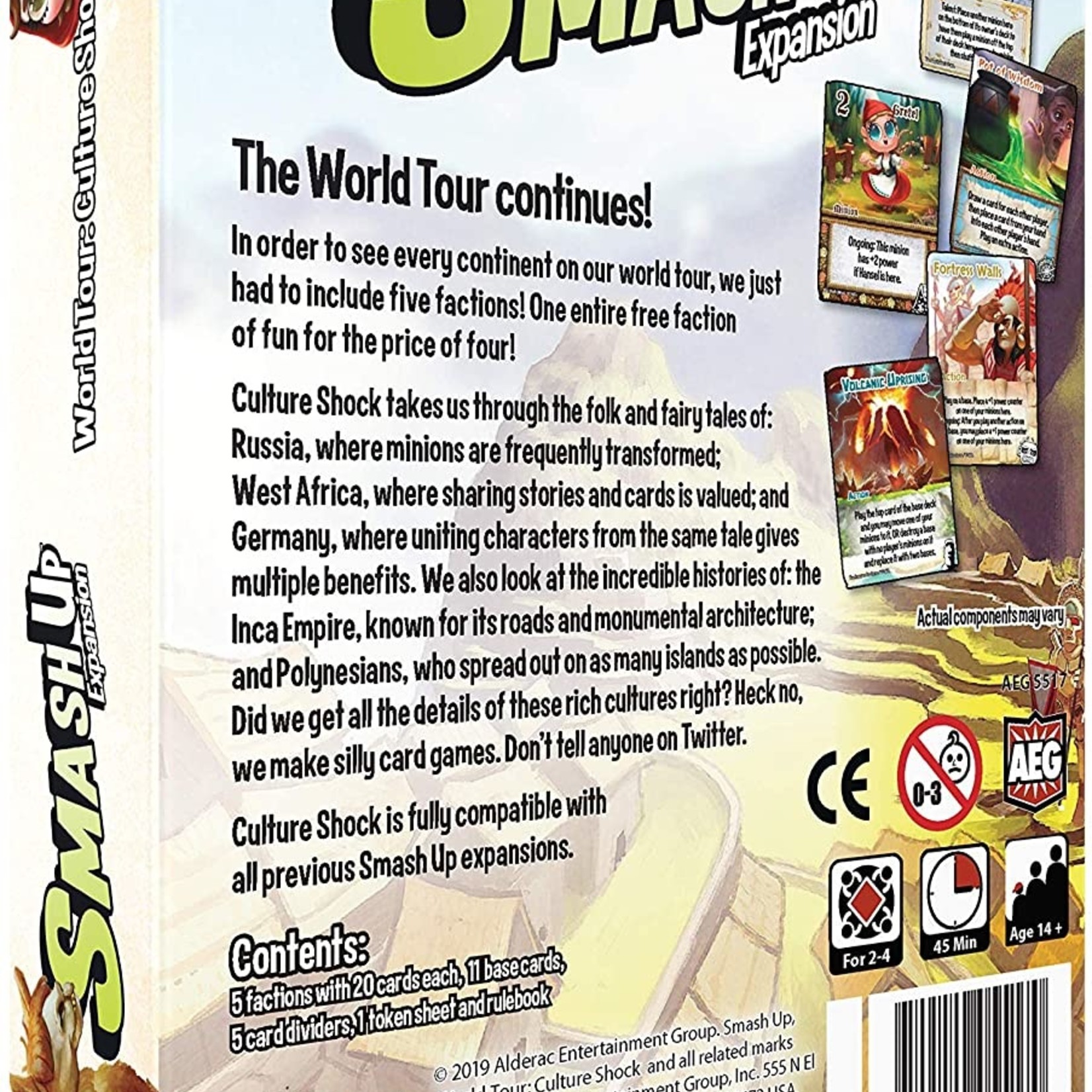 Alderac Entertainment Group Smash Up World Tour Culture Shock