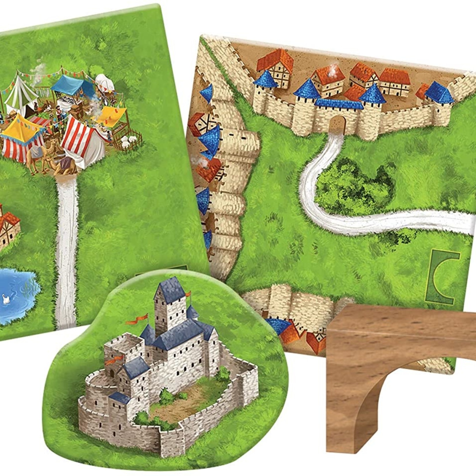 Z-Man Games Carcassonne Expansion 8 Bridges, Castles and Bazaars Expansion