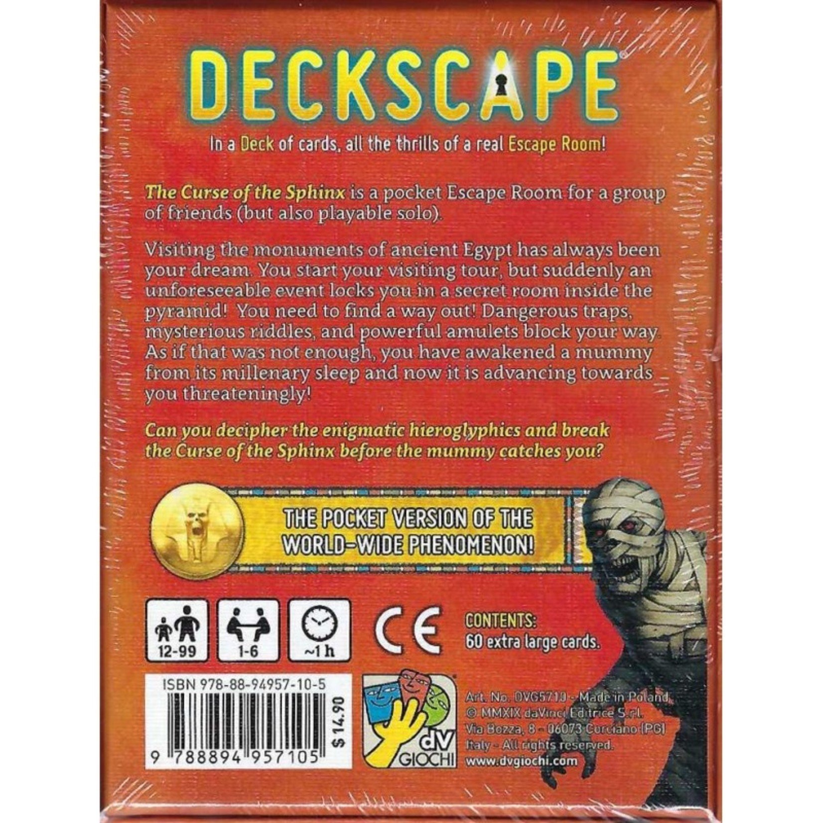 DV Giochi Deckscape The Curse of the Sphinx