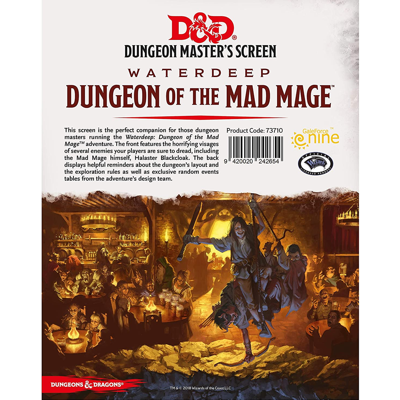Gale Force 9 Dungeons and Dragons DM Screen Waterdeep Dungeon of the Mad Mage