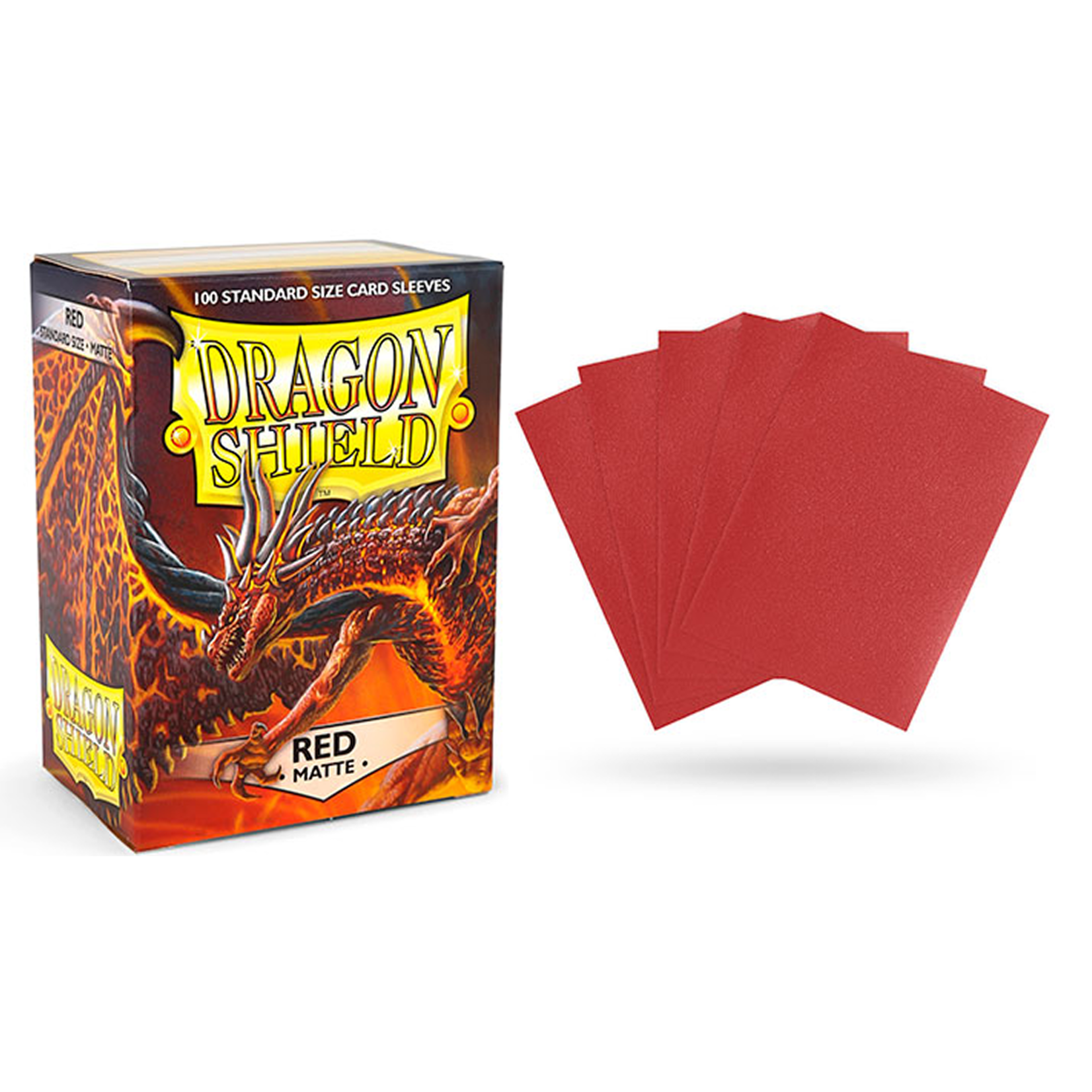 Arcane Tinmen Dragon Shield Standard Matte Sleeves Red 100 ct