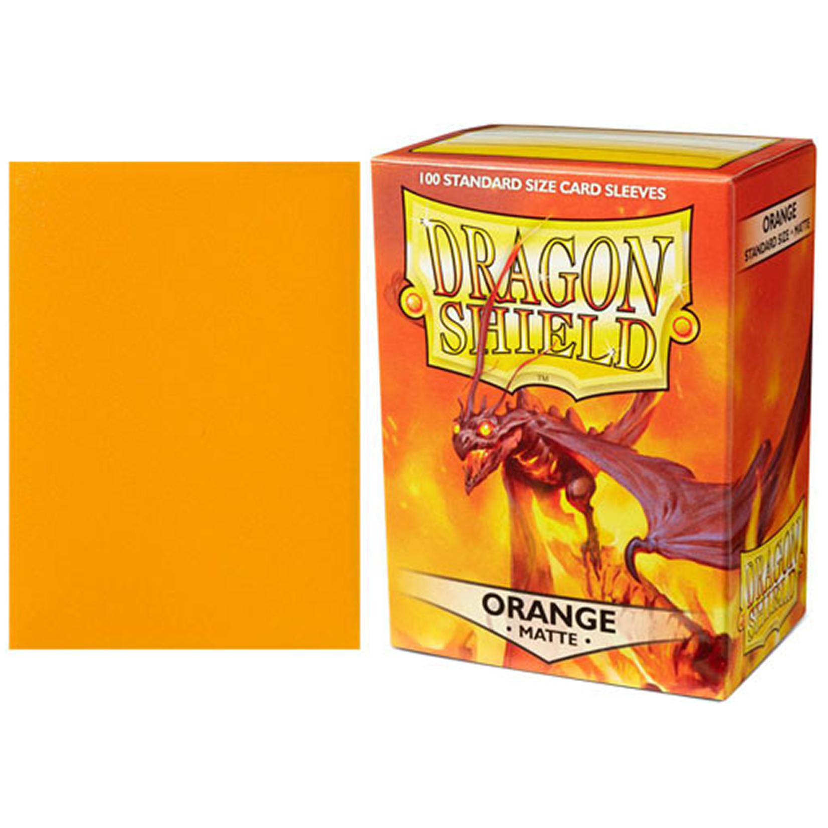 Arcane Tinmen Dragon Shield Standard Matte Sleeves Orange 100 ct