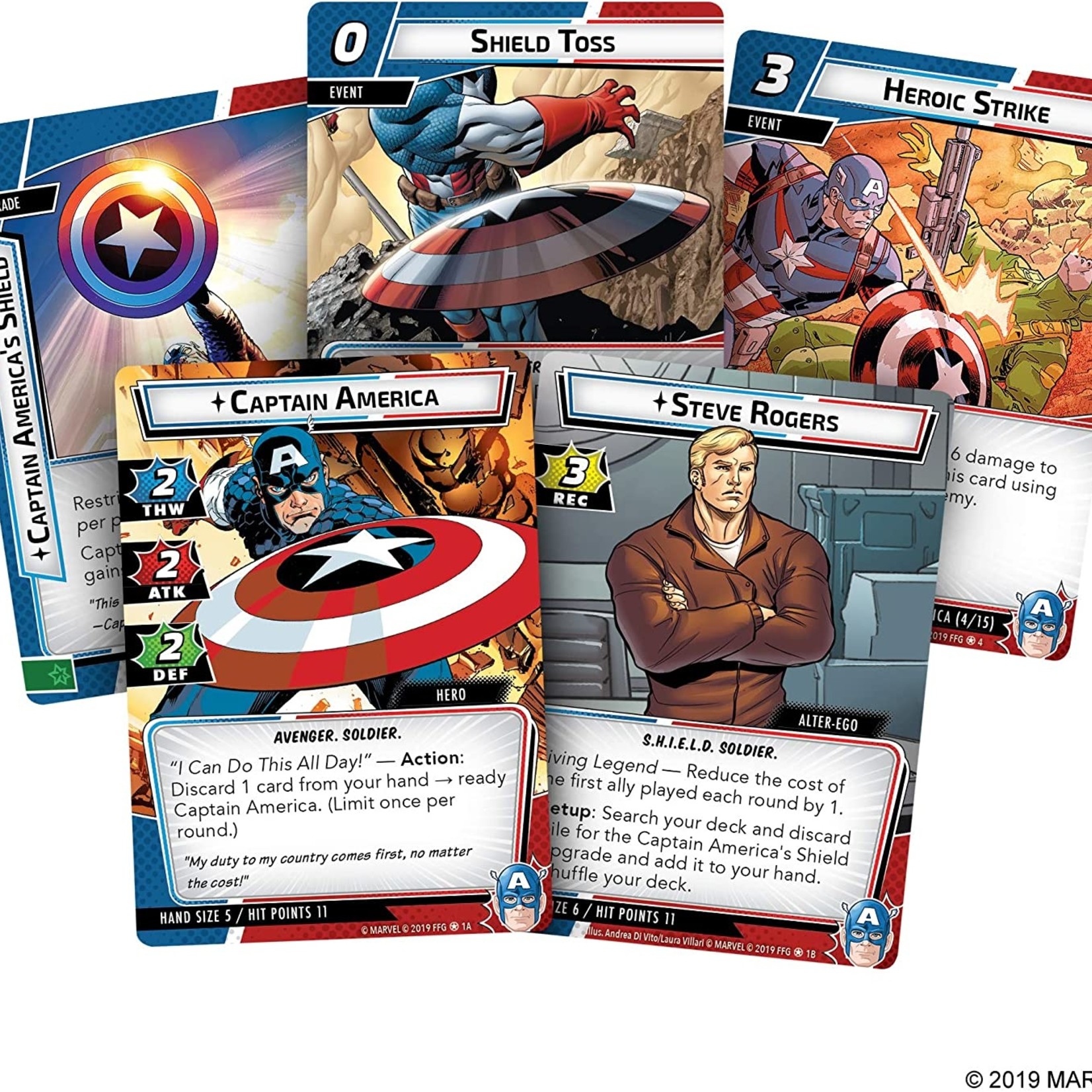 Fantasy Flight Games Marvel Champions Hero Pack Captain America
