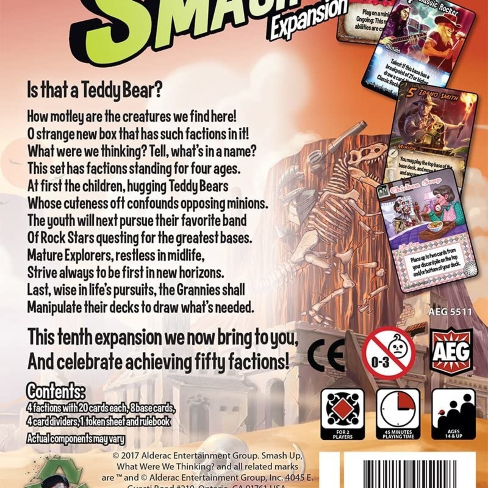 Alderac Entertainment Group Smash Up What Were We Thinking? Expansion