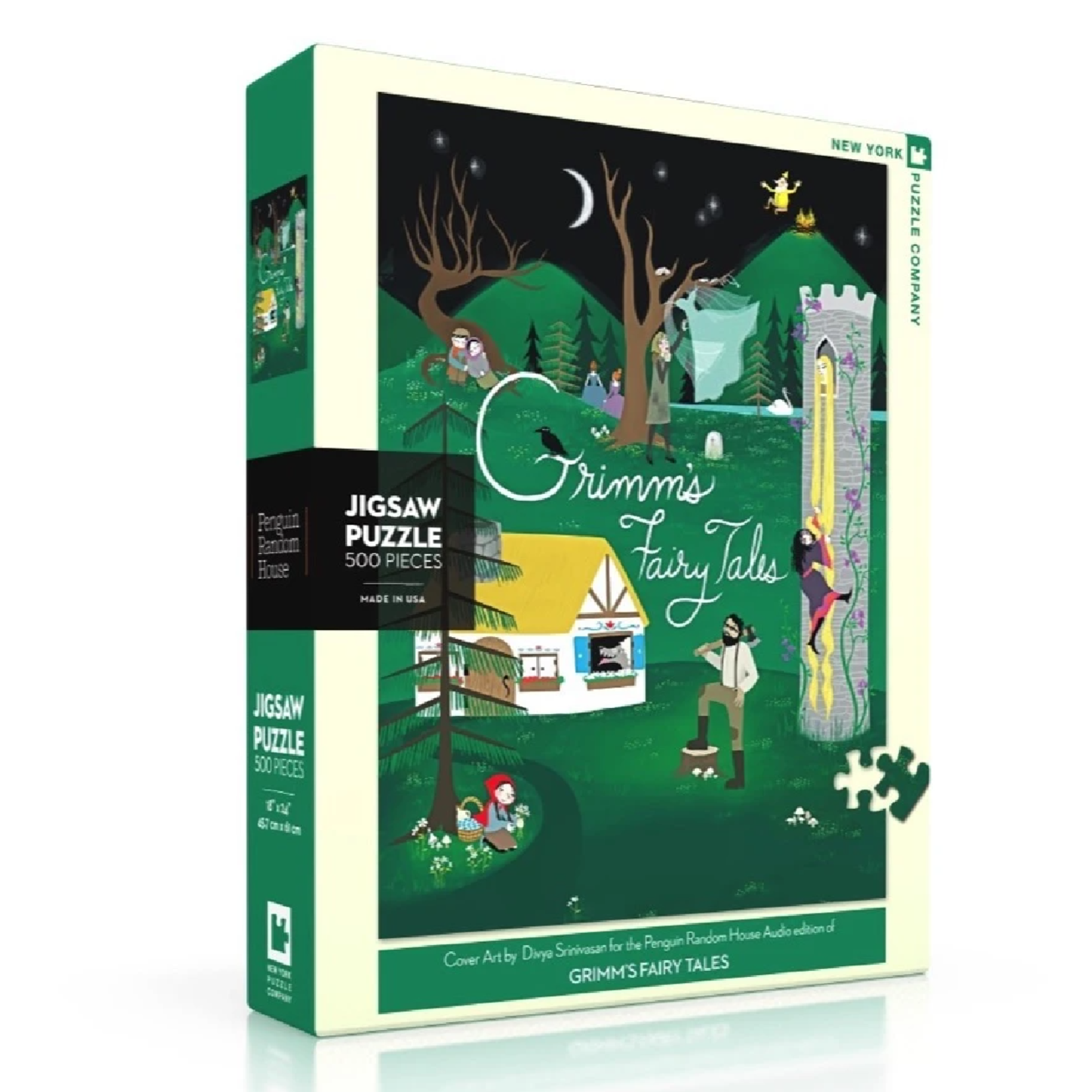 New York Puzzle Company 500 pc Puzzle Penguin Random House Grimm's Fairy Tales