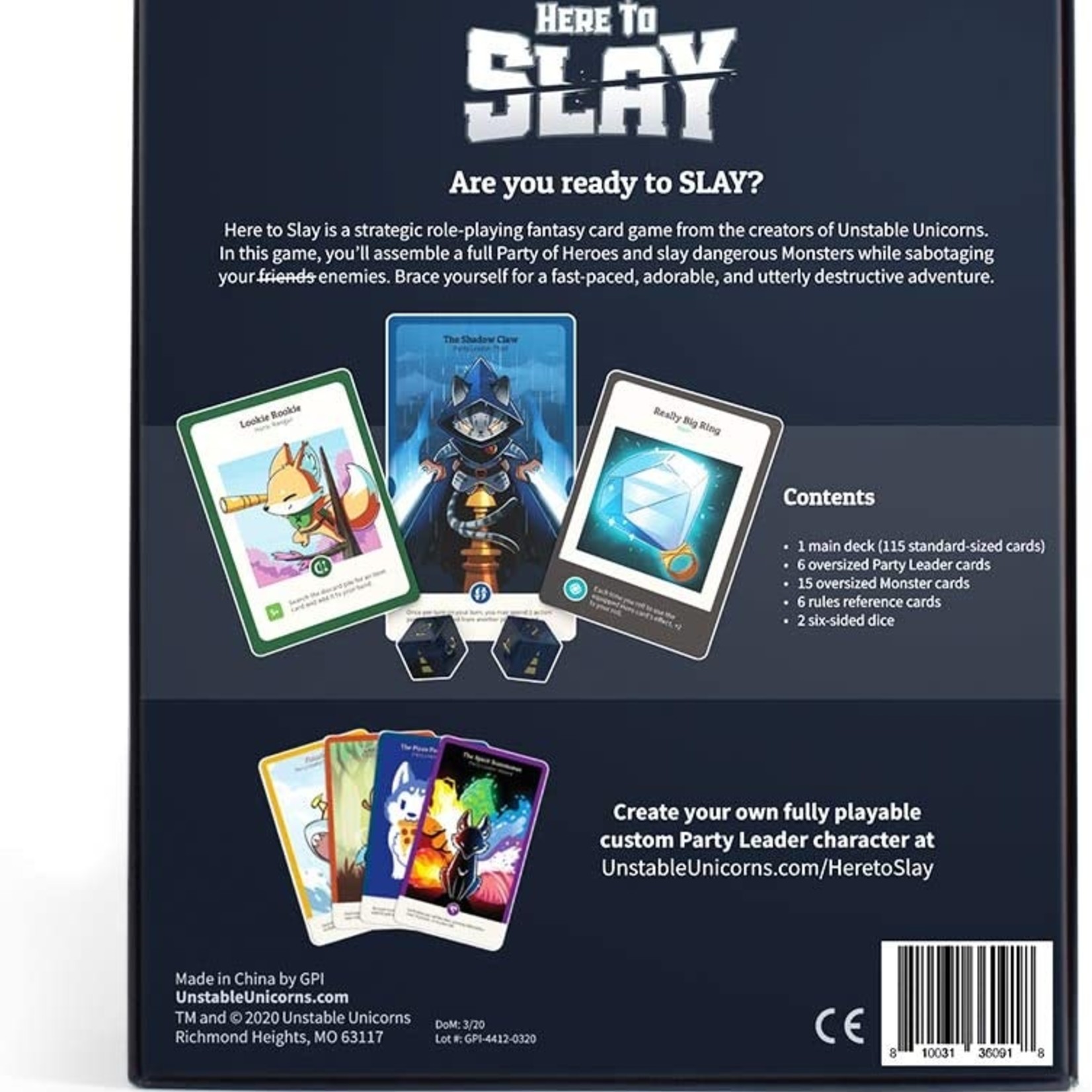 HERE TO SLAY – Magic Games