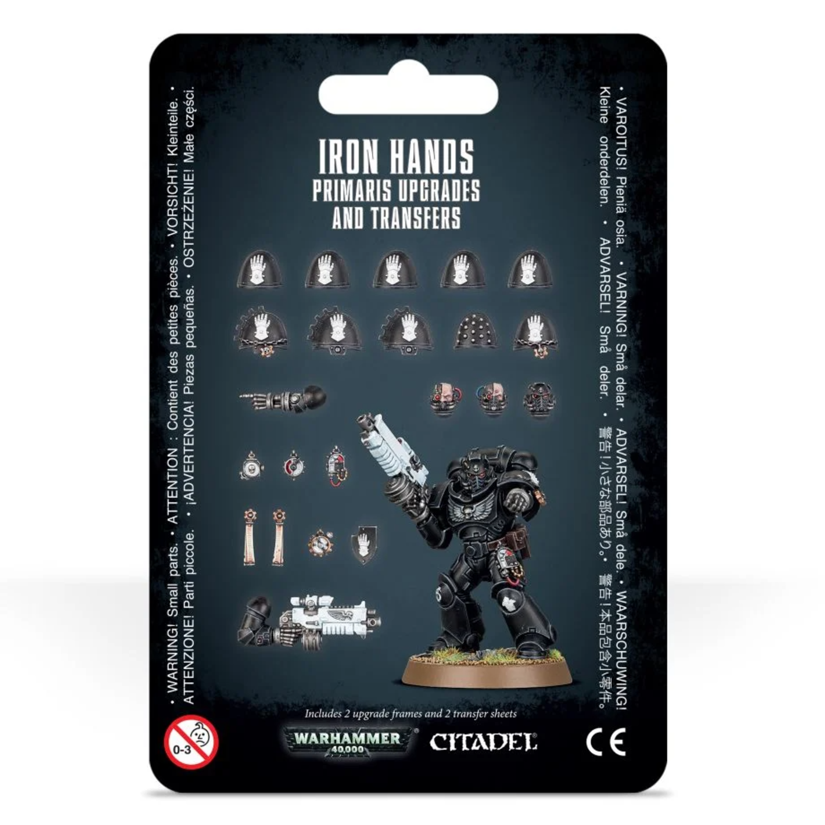 Games Workshop Warhammer 40k Space Marines Iron Hands Primaris Upgrades and Transfers