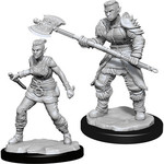 WizKids Dungeons and Dragons Nolzur's Marvelous Minis Orc Barbarian Female