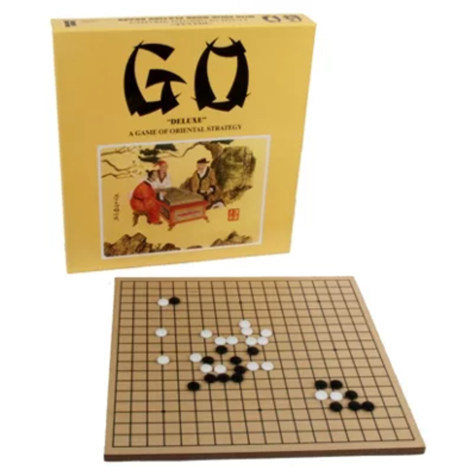 John Hansen Go Game with Wooden Board