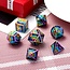 Dice Habit Psychedelic Metal Polyhedral Set