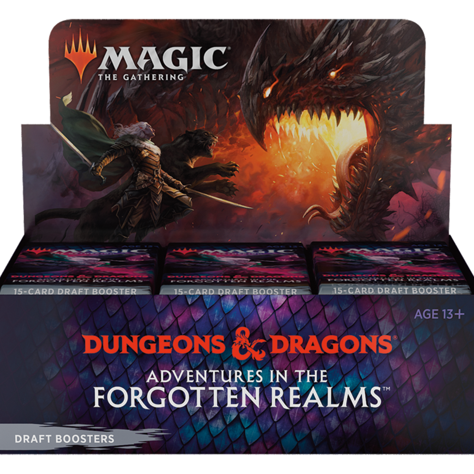 Wizards of the Coast Magic the Gathering Adventures in the Forgotten Realms AFR Draft Booster Box