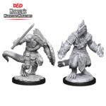 WizKids Dungeons and Dragons Nolzur's Marvelous Minis Lizardfolk Barbarian and Lizardfolk Cleric