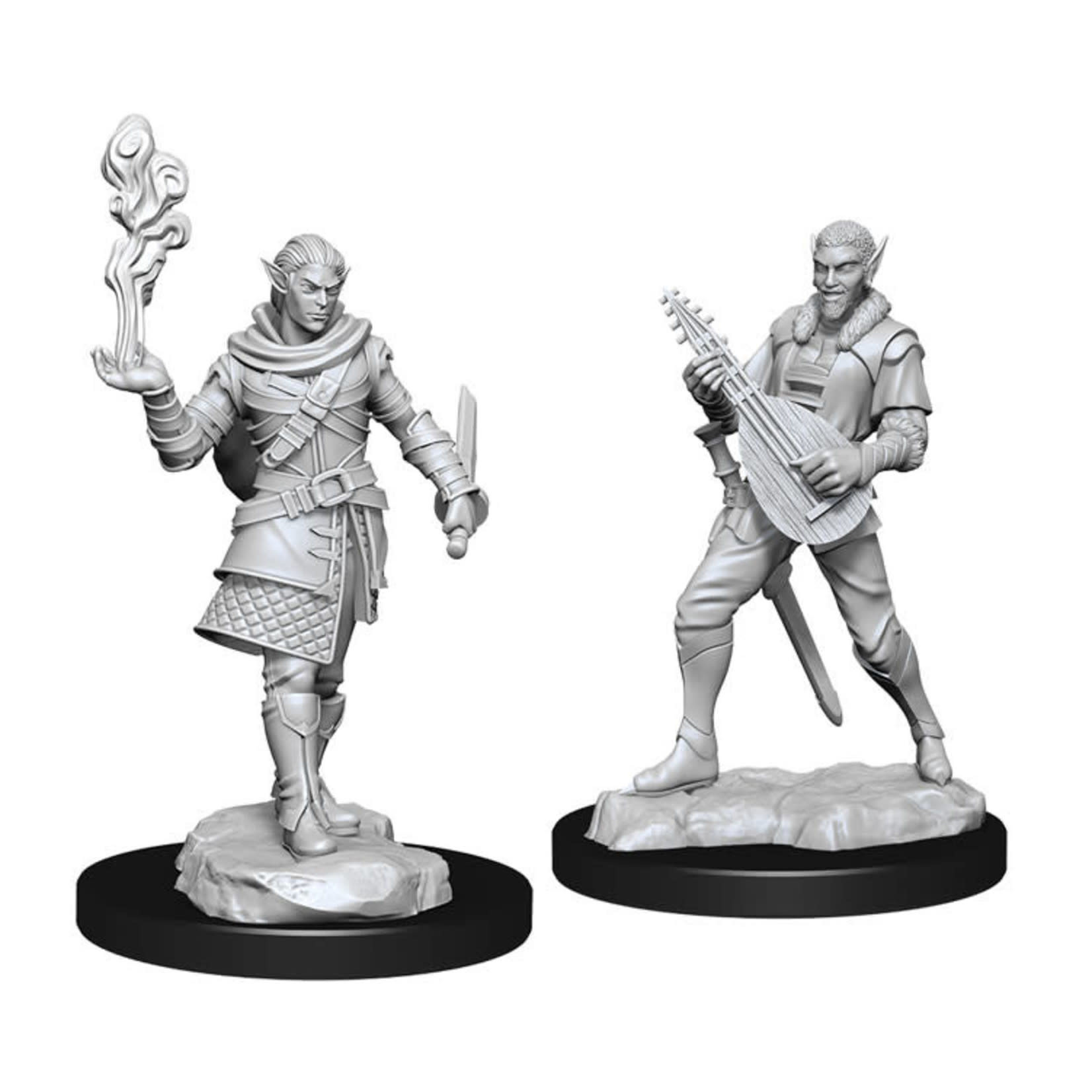 WizKids Critical Role Unpainted Minis W1 Pallid Elf Rogue and Bard Male