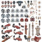 Games Workshop Warhammer 40k Space Marines Black Templars Upgrades and Transfers