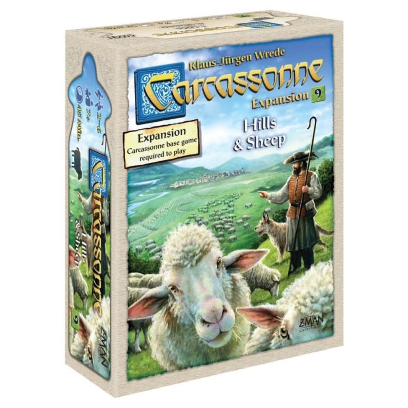 Z-Man Games Carcassonne Expansion 9 Hills and Sheep